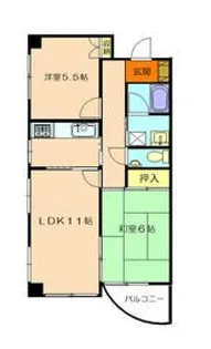 ネオ中ハイツ【2階】の間取り