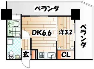 福岡県北九州市小倉北区馬借2【マンション】の間取り