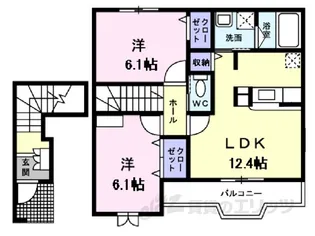 ブリーラリベーロ【2階】の間取り