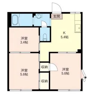 3Kの間取り画像