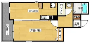 広島県広島市南区的場町2【マンション】の間取り