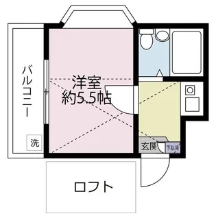 FLAT-B【2階】の間取り