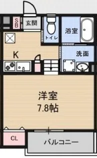大阪府堺市西区浜寺石津町西4【アパート】の間取り