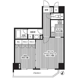 グランハイツ代々木【3階】の間取り