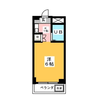 1Rの間取り画像