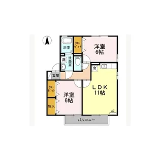 D-room ステーションハウスリブ【1階】の間取り