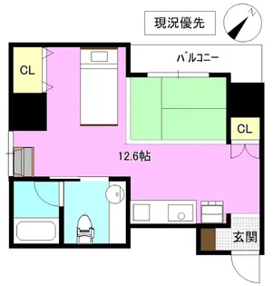 グランビア岡田【8階】の間取り