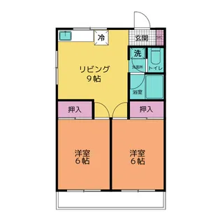 プロミネンスハイツ3号棟【2階】の間取り