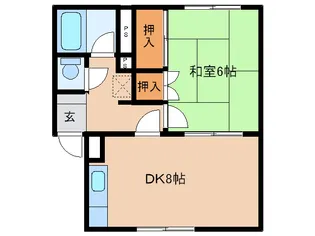 サウス25【2階】の間取り