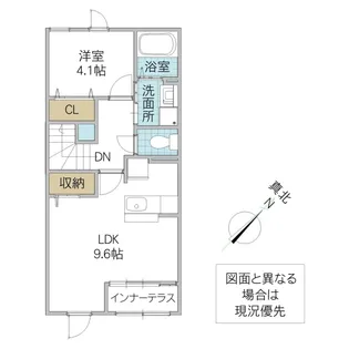 アリュール阿見【2階】の間取り