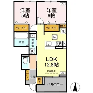 La mer Kou(ラ・メール コウ)【1階】の間取り