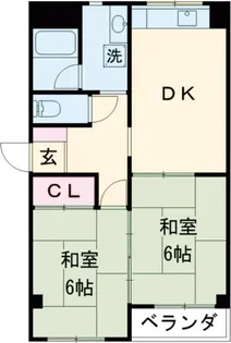 コーポ川崎III【2階】の間取り