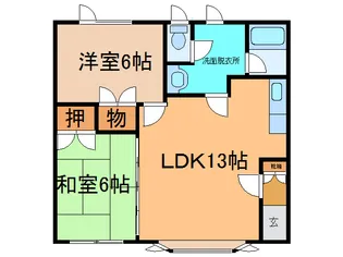 ヴィラフレール17【2階】の間取り