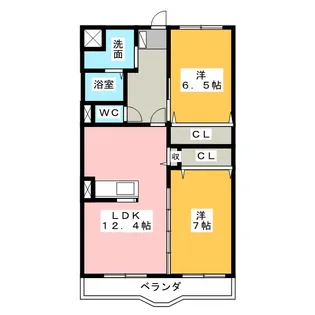 メゾンエスポワール【1階】の間取り