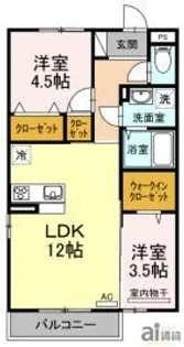 東京都練馬区谷原5【アパート】の間取り