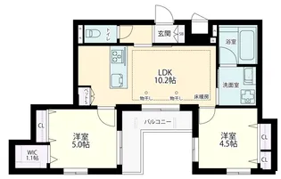 cielo【2階】の間取り