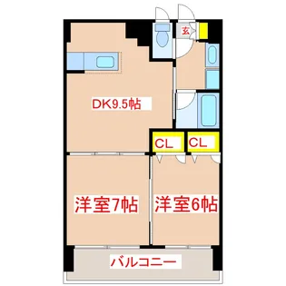 プレジデント天保山【4階】の間取り