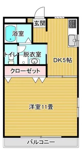 ハイツサンライズB【1階】の間取り