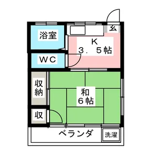 タウンコーポ【1階】の間取り