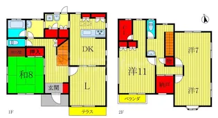 千葉県柏市あけぼの4【一戸建】の間取り