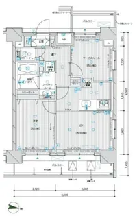メインステージ王子II【9階】の間取り