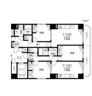 サザンクロス【2階】の間取り