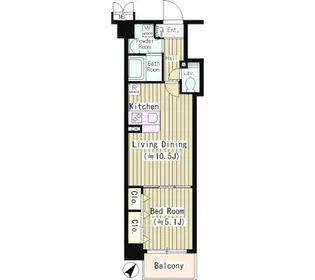 東京都新宿区余丁町【マンション】の間取り