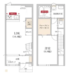 メゾネット フォーテラスの間取り