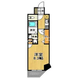 1Kの間取り画像