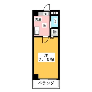 フラットスギヤマ【4階】の間取り