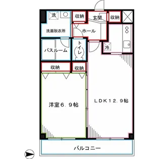 東京都練馬区中村南3【マンション】の間取り