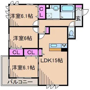 TwinsII【1階】の間取り