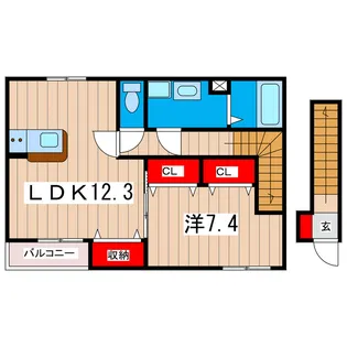 Victoire II(ヴィクトワールツー)【2階】の間取り