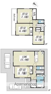 埼玉県川越市大字安比奈新田【一戸建】の間取り