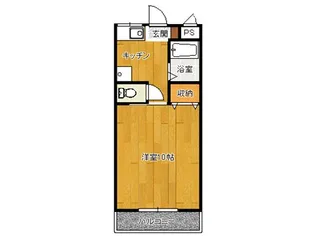 ヴィラグレース【1階】の間取り