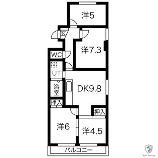 ソレイユフジ【2階】の間取り