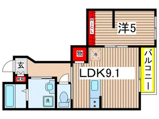 アングーテ【1階】の間取り