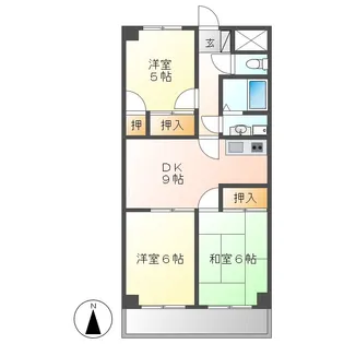 フォレスト本宮【4階】の間取り