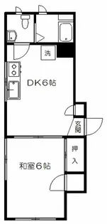 秋庭マンション【1階】の間取り