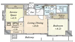 東京都墨田区業平3【マンション】の間取り