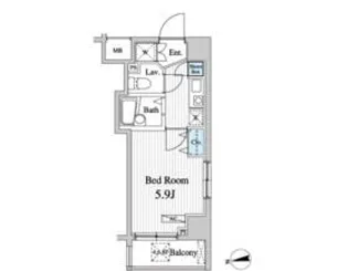 グレース早稲田【10階】の間取り