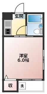 宝コーポII【4階】の間取り