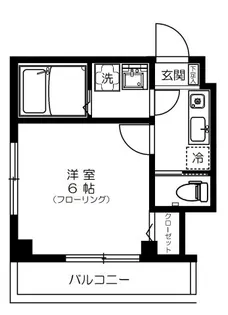 アルルフラン森下【5階】の間取り