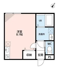 レジデンス新松戸【1階】の間取り