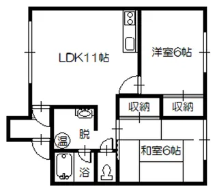 グランドールA【2階】の間取り