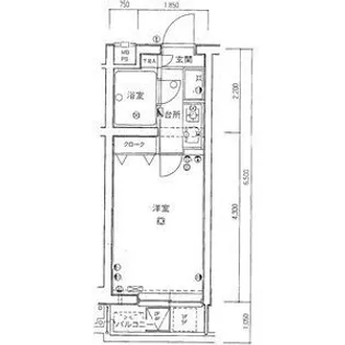 上板橋ダイカンプラザシティII【5階】の間取り
