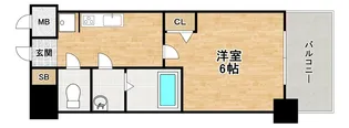 大阪府大阪市天王寺区大道3【マンション】の間取り