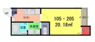 ソラーレ春日部【2階】の間取り