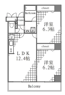 東京都墨田区東向島1【マンション】の間取り