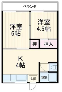 熊谷総和ハイツ【2階】の間取り